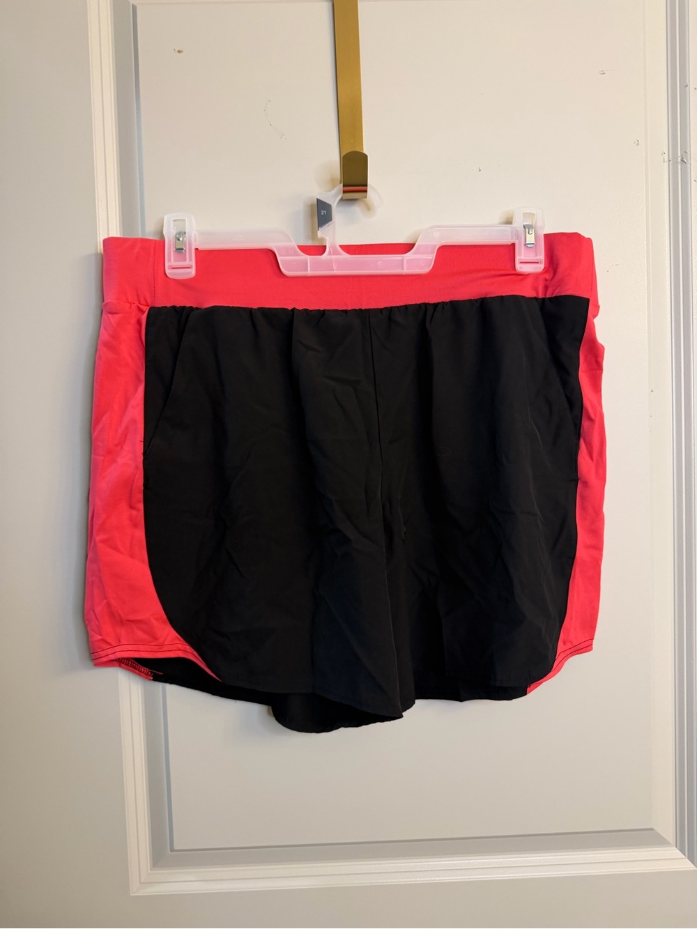 tek gear Black and Coral Athletic Shorts for Women